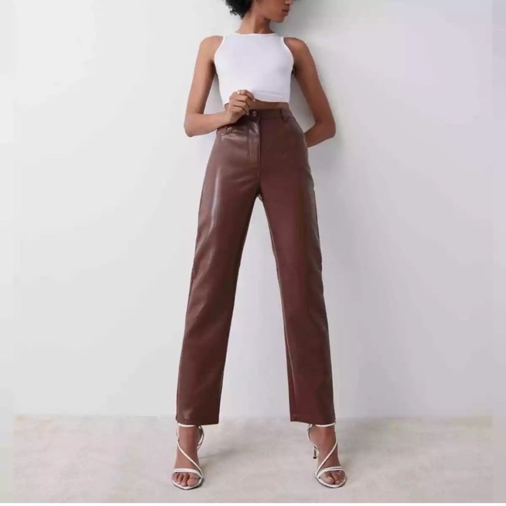 Wilfred The Melina Brown Faux Leather Pants